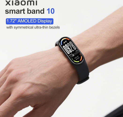 Xiaomi Smart Band 10 – 1.72" AMOLED Fitness Tracker with Blood Oxygen, Heart Rate Monitor & 5ATM Waterproof Design